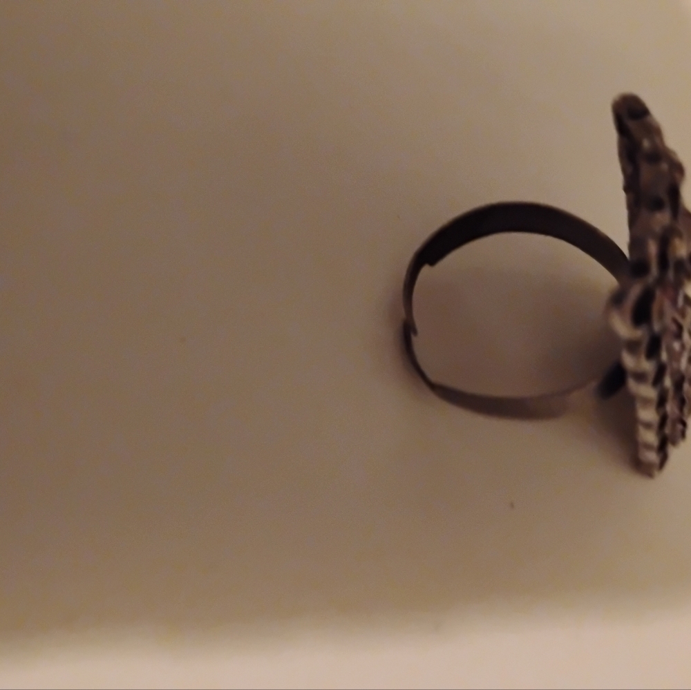 Adjustable Ring Rhinestone Ladies - Picture 4 of 5